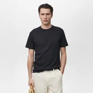 MANGO - Polo Casual Slim Fit 100% Algodón Hombre Man