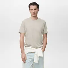 MANGO - Polo Casual Slim Fit 100% Algodón Hombre Man