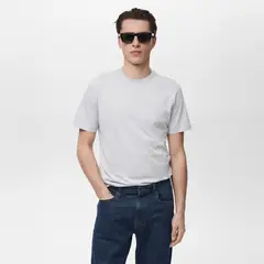 MANGO - Polo Casual Slim Fit 100% Algodón Hombre Man