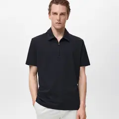 MANGO - Polo Casual Regular Algodón Hombre Man