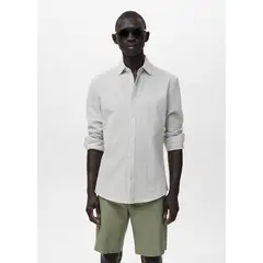 MANGO - Camisa Algodón Regular Fit Man