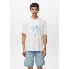 MANGO - Polo Casual Relaxed Fit 100% Algodón Hombre Man