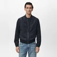 MANGO - Casaca Bomber Regular Hombre Man