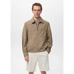 MANGO - Casaca Lyocell Bolsillo