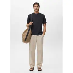 MANGO - Polo Casual Regular 100% Algodón Hombre Man