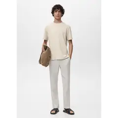 MANGO - Polo Casual Regular 100% Algodón Hombre Man