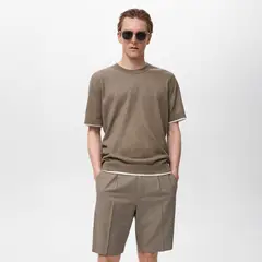 MANGO - Polo Casual Regular Algodón Hombre Man