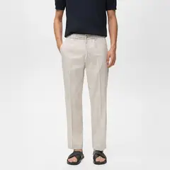 MANGO - Pantalón Jogger Algodon Lyocell