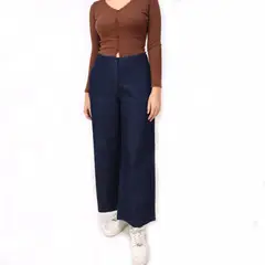 KAYRA POBLET - Jean Culotte Tiro Alto Mujer