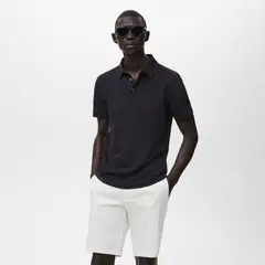MANGO - Polo Slim Fit Algodón Piqué Hombre Man