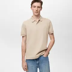 MANGO - Polo Regular Fit 100% Algodón Piqué Hombre Man