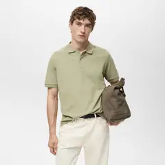 MANGO - Polo Regular Fit 100% Algodón Piqué Hombre Man