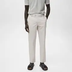 MANGO - Pantalón Slim Fit 100% Algodón