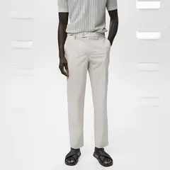 MANGO - Pantalón Slim Fit 100% Algodón