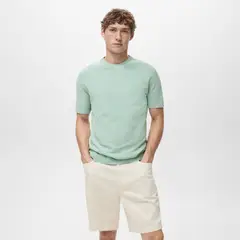 MANGO - Polo Regular Fit Punto Fino Hombre Man