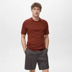 MANGO - Polo Regular Fit Punto Fino Hombre Man