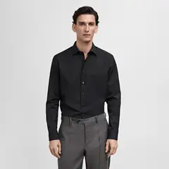 MANGO - Camisa 100% Algodón Slim Fit Man