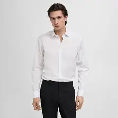 MANGO - Camisa 100% Algodón Slim Fit Hombre Man