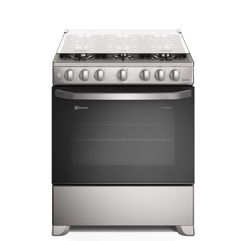 Cocina 6 Quemadores Efficient VaporBake y Parrilla Hierro Fundido Inox FE6ISR