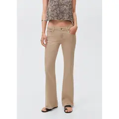 MANGO TEEN - Jean Flare Tiro Bajo Mujer