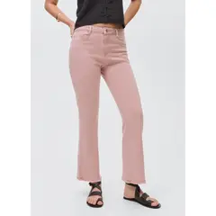 MANGO TEEN - Jean Flare Cropped Mujer