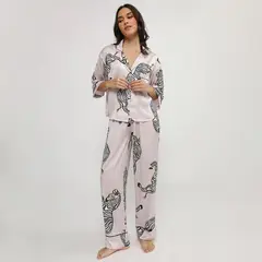 SIMONE - Pijama Silky Zebra