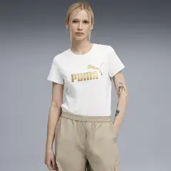 PUMA - Polo Deportivo Mujer Ess Metallic No. 1 Logo Tee