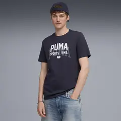 PUMA - Polo Deportivo Hombre Graphic Varsity Tee
