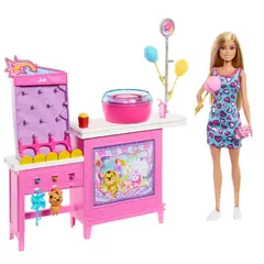 BARBIE - Set De Juego Los Misterios De Estación De Algodón De Azúcar