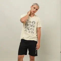 BEARCLIFF - Pijama 2 Piezas Beige One Piece Caballero