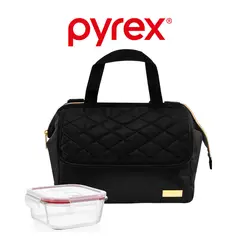 PYREX - Lonchera Térmica Ejecutiva M Negra Con Refractario