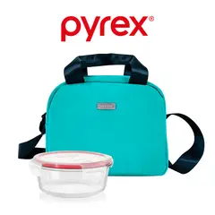 PYREX - Lonchera Térmica Juvenil Verde Menta Con Refractario