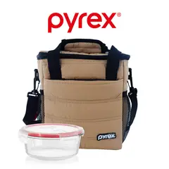 PYREX - Lonchera Térmica Juvenil Tottem M Marron Con Refractario