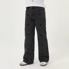 ELEVEN - Jean Black Boho Niña Algodón