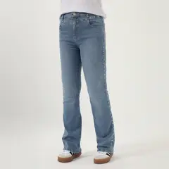 ELEVEN - Jean Flare Tachas Niña Algodón