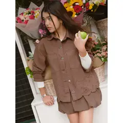 ELEVEN - Sobrecamisa Bordado Niña Algodón