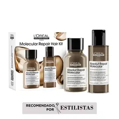 LOREAL PROFESSIONNEL - Duo Kit Reparador Absolut Repair Molecular: Shampoo 100ml + Serum 75ml