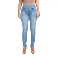 VRP BY VIVIANA RIVAS PLATA - Jean Slim Tiro Alto Mujer Vrp By Vivina Rivas Plata