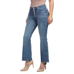 VRP BY VIVIANA RIVAS PLATA - Pantalón Flare Tiro Alto Mujer