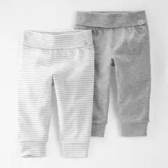CARTER'S - Pantalón Pack X2 Bebé Niña Algodón Carters