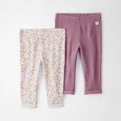 CARTER'S - Pantalón Pack X2 Bebé Niña Algodón Carters