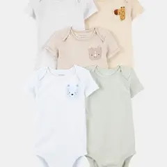 CARTER'S - Body Bebé Niño Niña Pack X5 Algodón Carters