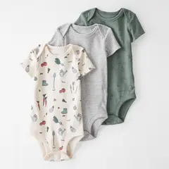 CARTER'S - Body Pack X3 Bebé Unisex Algodón Carters
