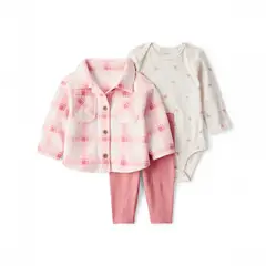 CARTERS - Conjunto Bebé Niña 3 Piezas