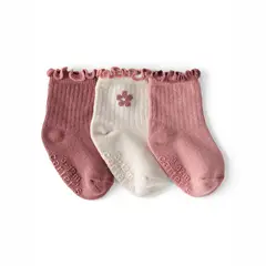 CARTER'S - Medias Bebé Niña Pack X3 Algodón Carters