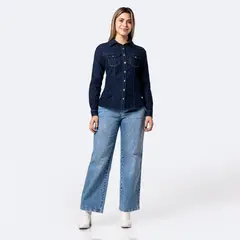 PIONIER - Blusa Denim Mujer