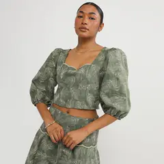 BASEMENT - Blusa Manga Corta Mujer