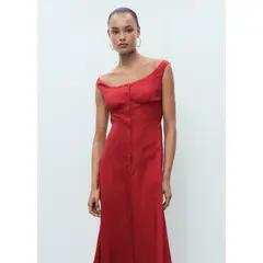 MANGO - Vestido Midi Mujer