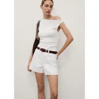 MANGO - Short Tiro Medio Mujer