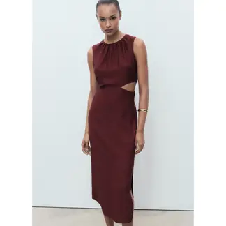 MANGO - Vestido Midi Mujer